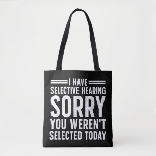 Bolsa Tote Engraçado Dito Arte Para Pessoas Sarcásticas Homen