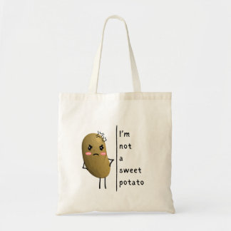 Bolsa Tote Engraçado dizer que não sou uma batata doce
