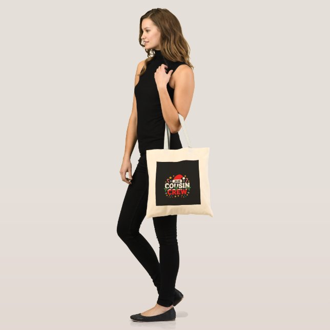 Bolsa Tote Engraçado Encontro Familiar da Turma de Primos 202 (Frente (modelo))