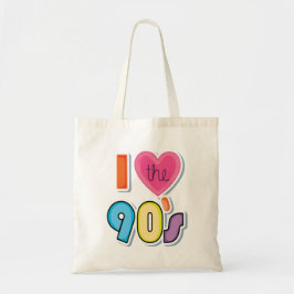 Bolsa Tote Engraçado eu adoro os anos 90, a festa do tema dos