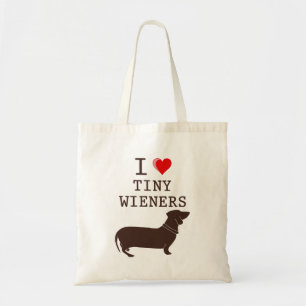 Bolsa Tote Engraçado Eu Adoro Pequeno Wiener Dachshund