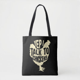 Bolsa Tote Engraçado, Falo Com Galinhas Que Dão Um Animal Leg