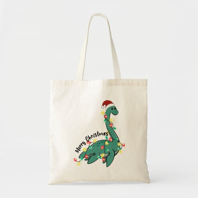 Bolsa Tote Engraçado Feliz Natal Monstro da Loja (Frente)