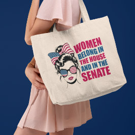 Bolsa Tote Engraçado Feminista Americano Citação Política