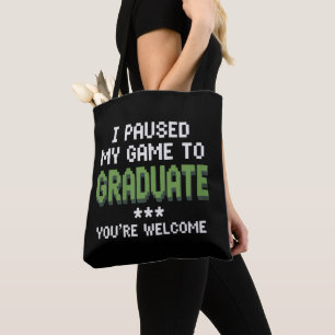 Bolsa Tote Engraçado Formando de Jogador 2025 Graduação
