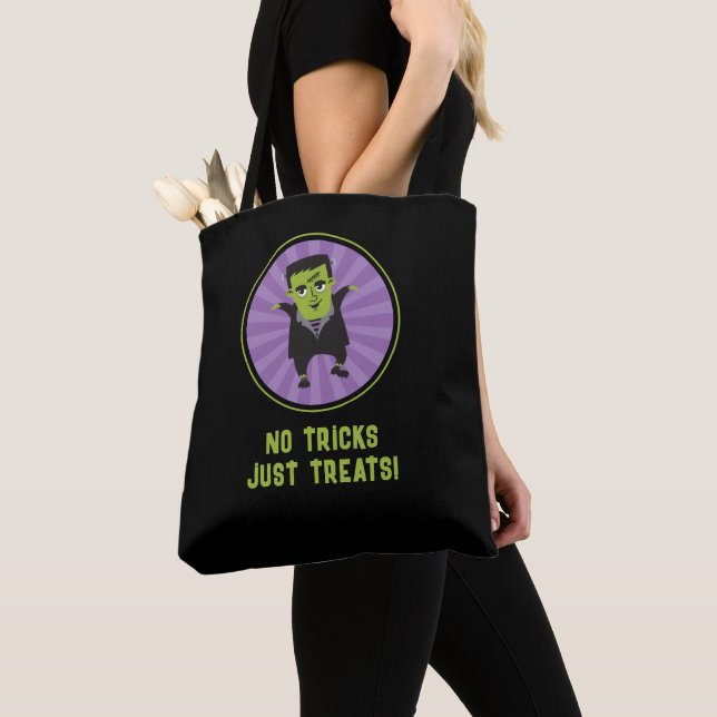 Bolsa Tote Engraçado Frankenstein Monster Halloween (Close Up)