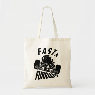 Bolsa Tote Engraçado FURRurioso gato dirigindo carro