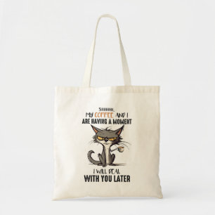Bolsa Tote Engraçado Gato Engraçado Dizendo