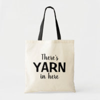 Engraçado Há YARN aqui, tricotando crochê