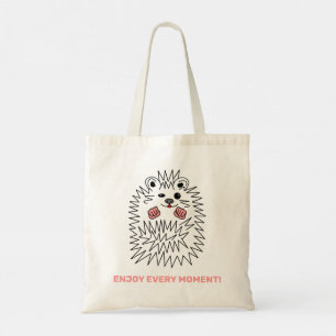 Bolsa Tote Engraçado Hedgehog. Aproveite Cada Momento! Person