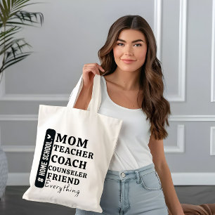 Bolsa Tote Engraçado Home School Dons de Dia de as mães