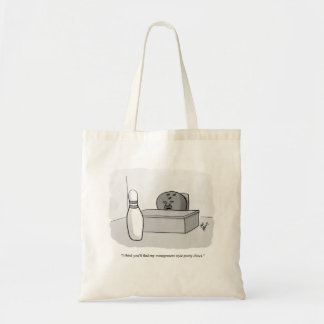 Bolsa Tote Engraçado Humor de Cartoons de Gerenciamento e Lid
