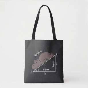 Bolsa Tote Engraçado Humor de Matemática Hippotenuse