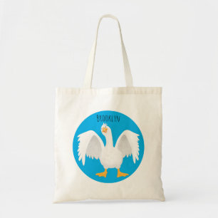 Bolsa Tote Engraçado ilustração curiosa de desenho animado