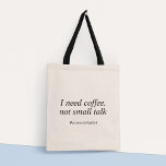 Bolsa Tote Engraçado Introdução Citando Tipografia Minimalist<br><div class="desc">#Introduvertalert! Essa bolsa de tote é um acessório na moda e funcional que combina o melhor de ambos os mundos: tipografia divertida e divertida com um design minimalista que a torna versátil e fácil de vestir com qualquer roupa e adiciona um toque de sofisticação e elegância ao olhar geral. A...</div>