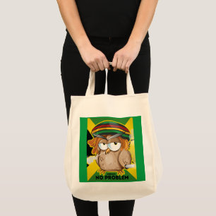 Bolsa Tote Engraçado Jamaica Owl