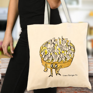 Bolsa Tote Engraçado Lemon Meringue Pie Quirky Cute Cartograf