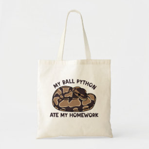 Bolsa Tote Engraçado Meu Ball Python Comeu Meu Trabalho Em Ca