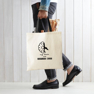 Bolsa Tote Engraçado Meu Cérebro está no Modo Avião Colega de