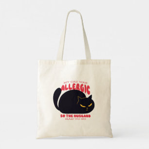 Bolsa Tote Engraçado Meu Gato Era Alérgico Então O Marido