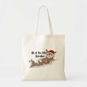 Bolsa Tote Engraçado Natal Otter