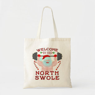 Bolsa Tote Engraçado Natal Papai Noel Roupa