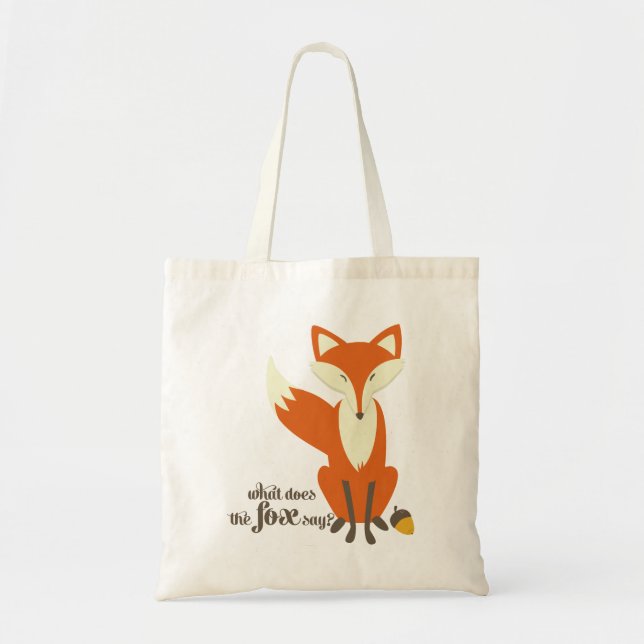 Bolsa Tote Engraçado o que faz o Fox para dizer o saco da (Frente)