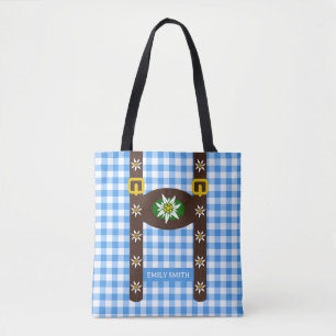 Bolsa Tote Engraçado Octoberfest Lederhosen Suspenders