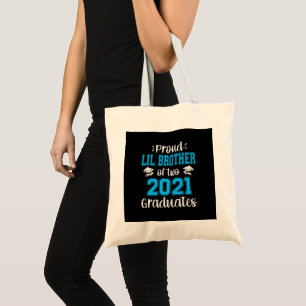 Bolsa Tote Engraçado Orgulho Lil Irmão De 2021 Formandos
