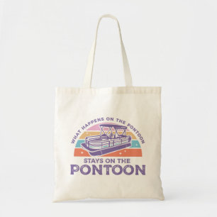 Bolsa Tote Engraçado Pontoon dizendo