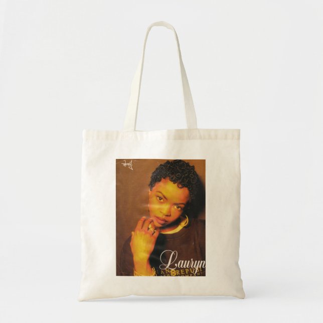 Bolsa Tote Engraçado Presente Americano Lauryn Ator Hil Idol  (Frente)