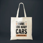 Bolsa Tote Engraçado Presente De Cara De Carro Eu Tenho Muita<br><div class="desc">Crie seu próprio saco de tote barato no Zazzle! Use a ferramenta design para carregar seu próprio trabalho de arte, design ou fotos para fazer um saco de tote barato. Você também pode adicionar texto usando fontes de excelente e visualizar seu design. Esta bolsa de tote barata, fácil de personalizar,...</div>