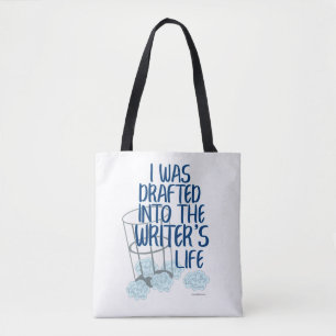 Bolsa Tote Engraçado Primeiro Rascunho de Slogan do Livro Des