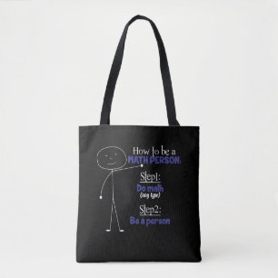 Bolsa Tote Engraçado Professor de Matemática Professor Educ