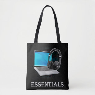 Bolsa Tote Engraçado Programando O Equipamento De Jogador On