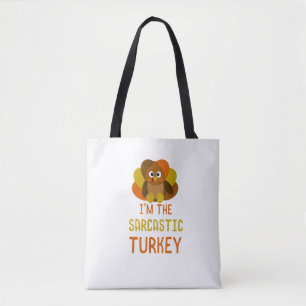 Bolsa Tote Engraçado Sarcástico Família Turca Correspondendo