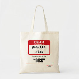 Bolsa Tote Engraçado Sarcástico — Olá Meu Nome É Richard Head