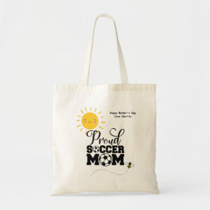Bolsa Tote Engraçado SOCCER MOM Dia de as mães Aniversário