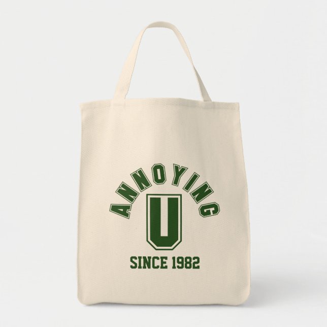 Bolsa Tote Engraçado, Sua Saco, Verde (Frente)