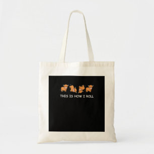 Bolsa Tote Engraçado Vaca do Terreno TWomen Homens Viram Pres