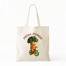Engraçado Veggie Rider Design Tote Bag