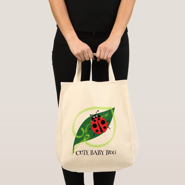 Bolsa Tote Engraçado Vermelho Verde Amor Meninos giros Folhet (Frente (produto))