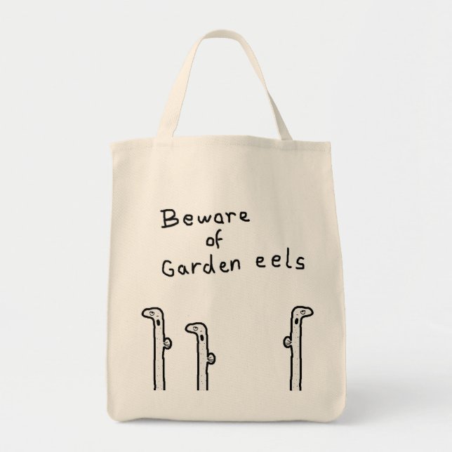 Bolsa Tote enguias do jardim (Frente)
