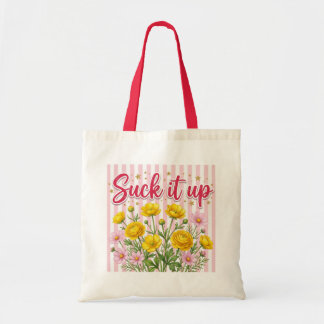 Bolsa Tote Engula Isso Floral Rosa Bonito Saco de Compras 