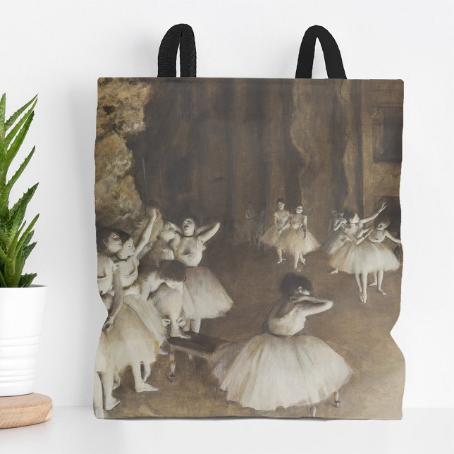 Bolsa Tote Ensaio do balé no Palco | Edgar Degas (Criador carregado)