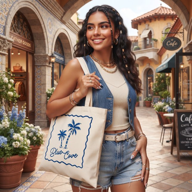 Bolsa Tote Enseada Azul (Criador carregado)