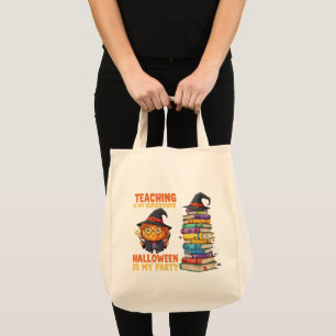 Bolsa Tote Ensinar É Meu Superpoder – Professora Bruxa de Hal