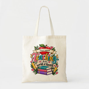 Bolsa Tote Ensinar é um Trabalho do Coração