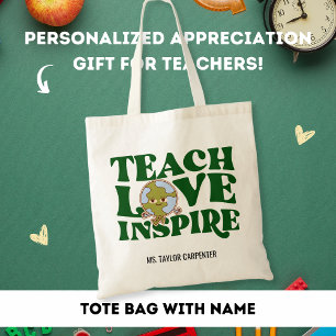 Bolsa Tote Ensine Amor Inspire Presente de Agradecimento ao P
