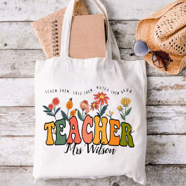 Bolsa Tote Ensinem-Os A Olharem. Professor Personalizado